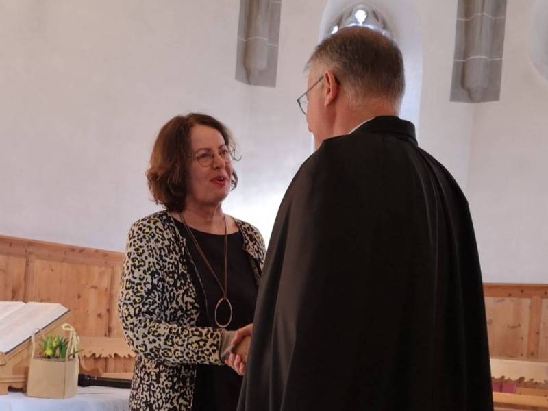 La presidente della Chiesa evangelica riformata nel Grigioni, Erika Cahenzli