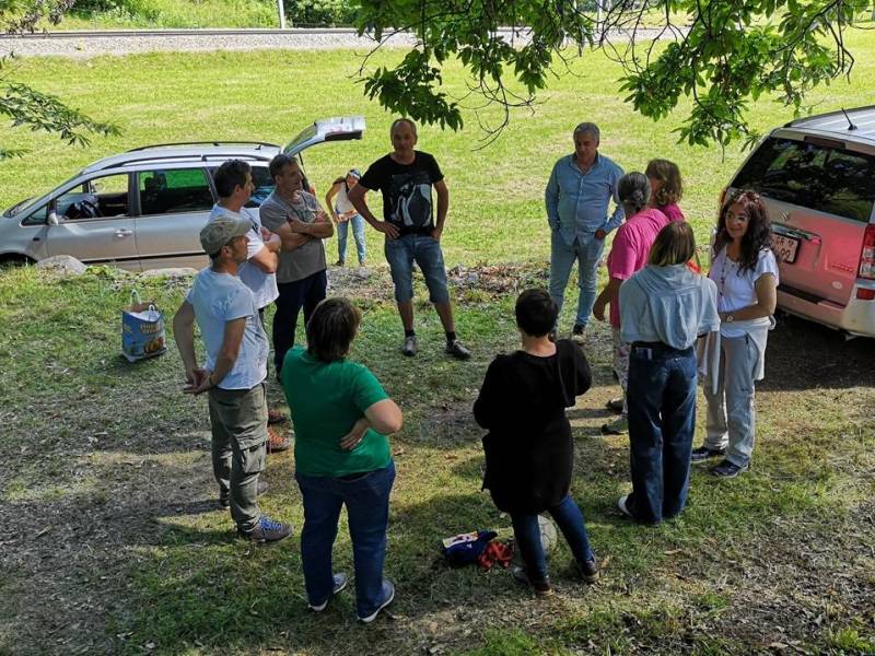 Verso le 16, si smonta l'accampamento al 