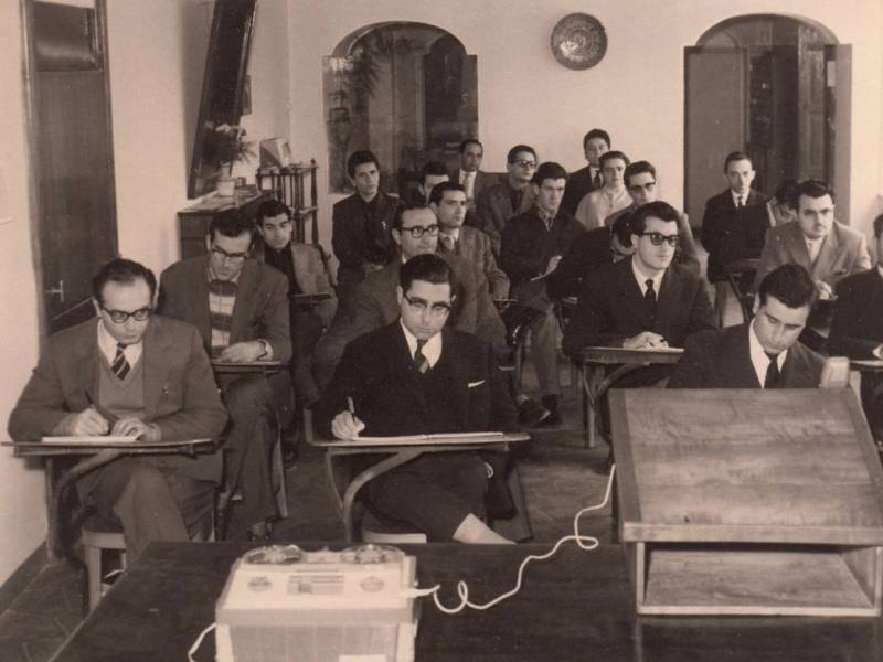 Durante lo studio teologico a Rivoli (Torino)