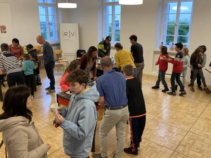 Torneo di calcio balilla nell'Aula riformata