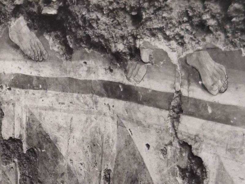 Parte inferiore di un affresco
