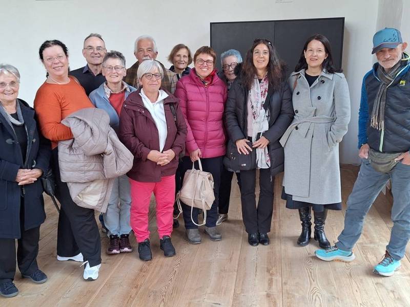 Alcuni partecipanti alla gita in Engadina