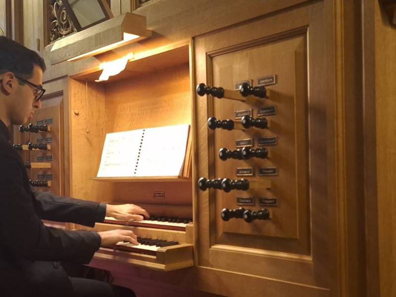 Lorenzo Distante all'organo Metzler di Poschiavo