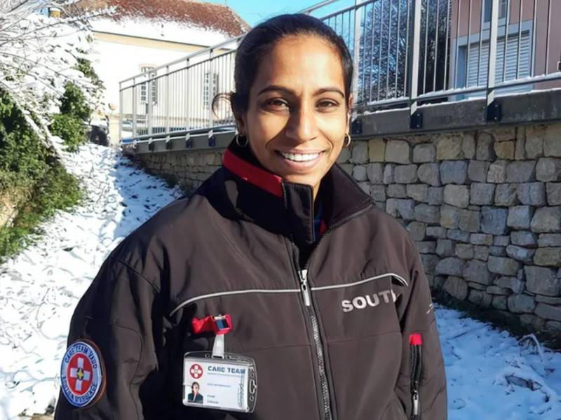 Aude Collaud, pastora evangelica