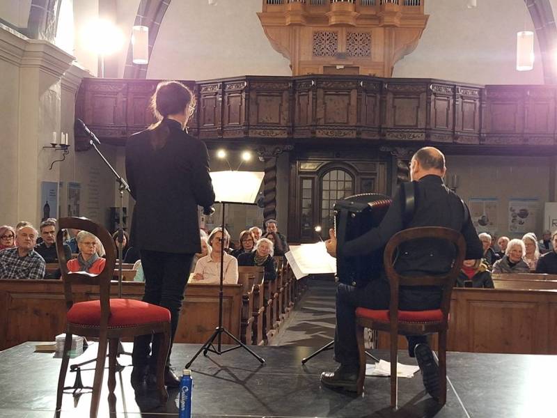 Angelo Baselli (clarinetto) e Gianluca Casadei (fisarmonica)