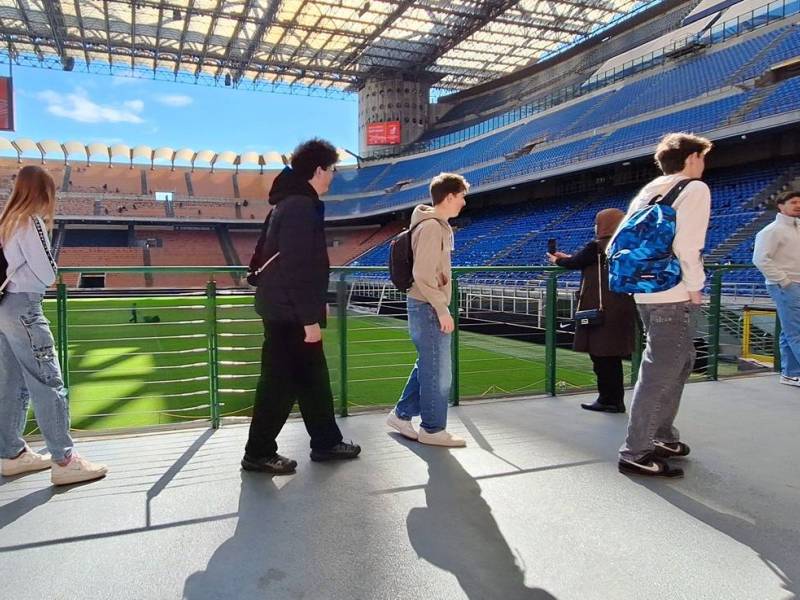 San Siro, a bordo campo