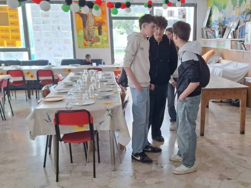 Como Rebbio - Nella sala da pranzo